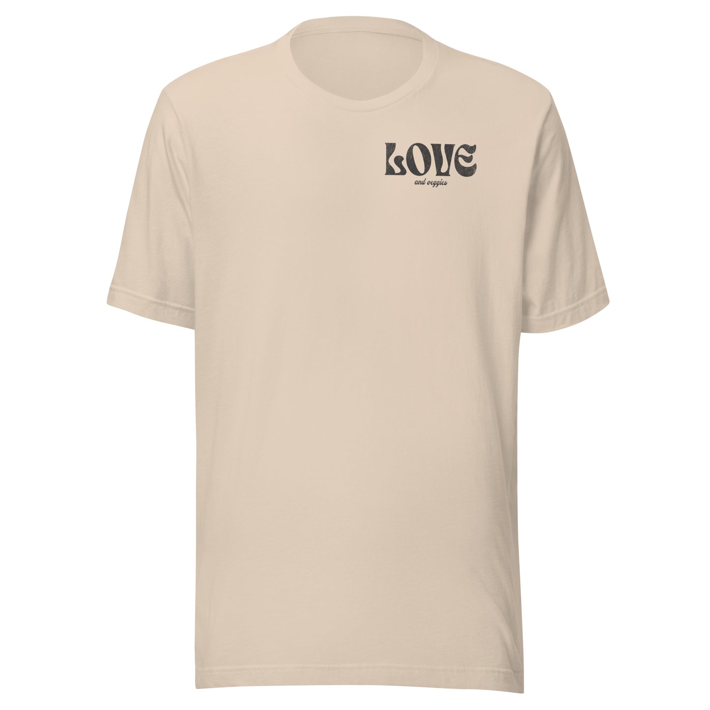 LOVE and Veggies Unisex t-shirt