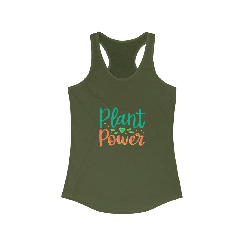 Plant Power - Women's Ideal Racerback Tank
