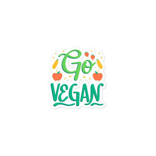 Go Vegan - Bubble-free stickers