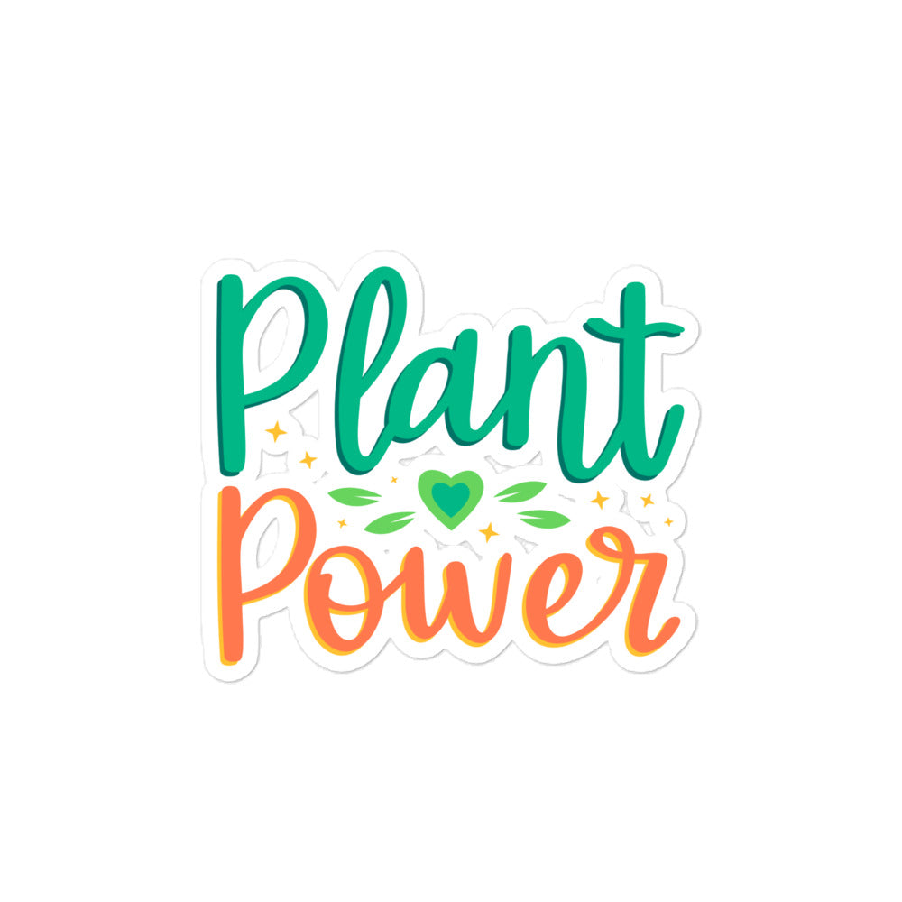 Plant Power - Bubble-free stickers