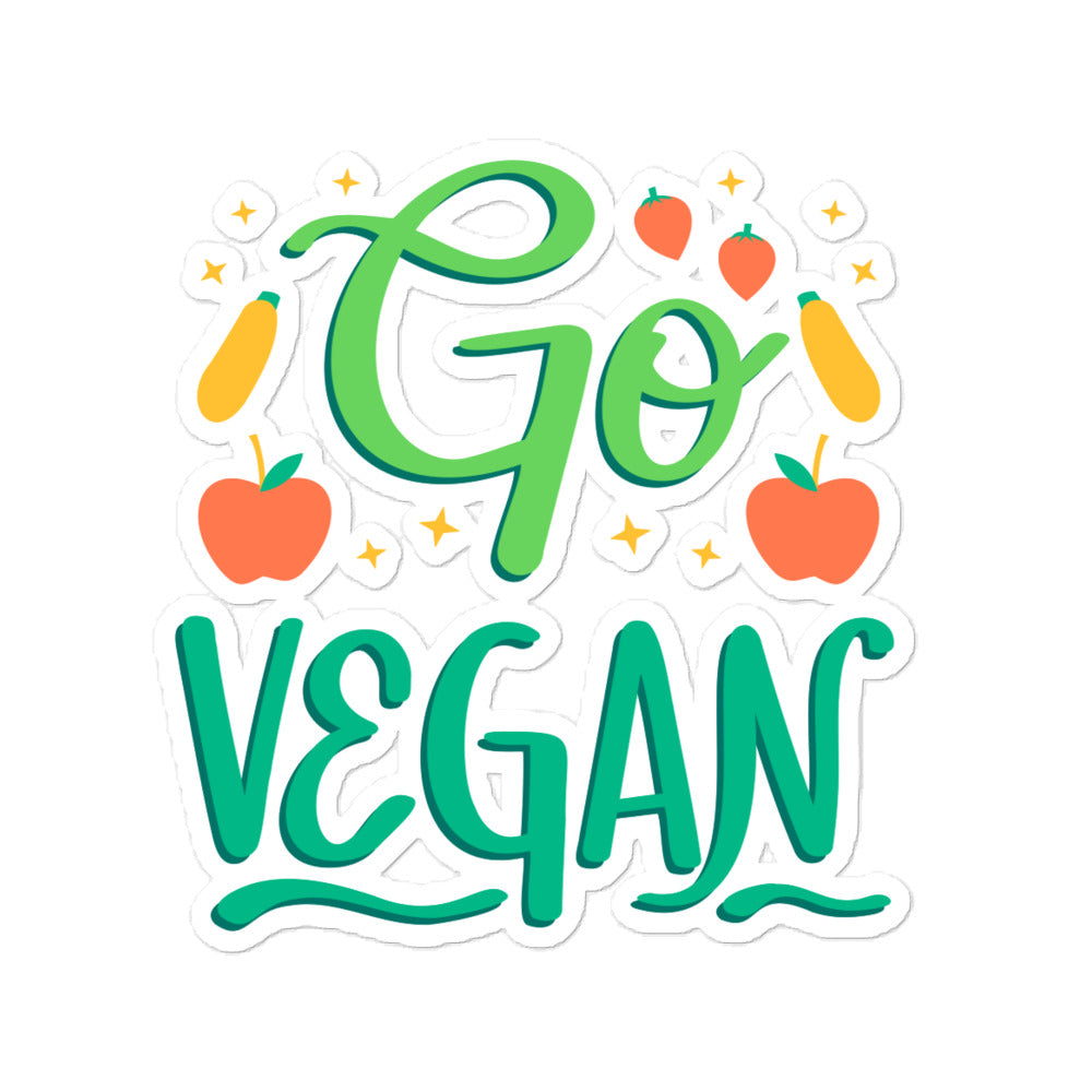 Go Vegan - Bubble-free stickers