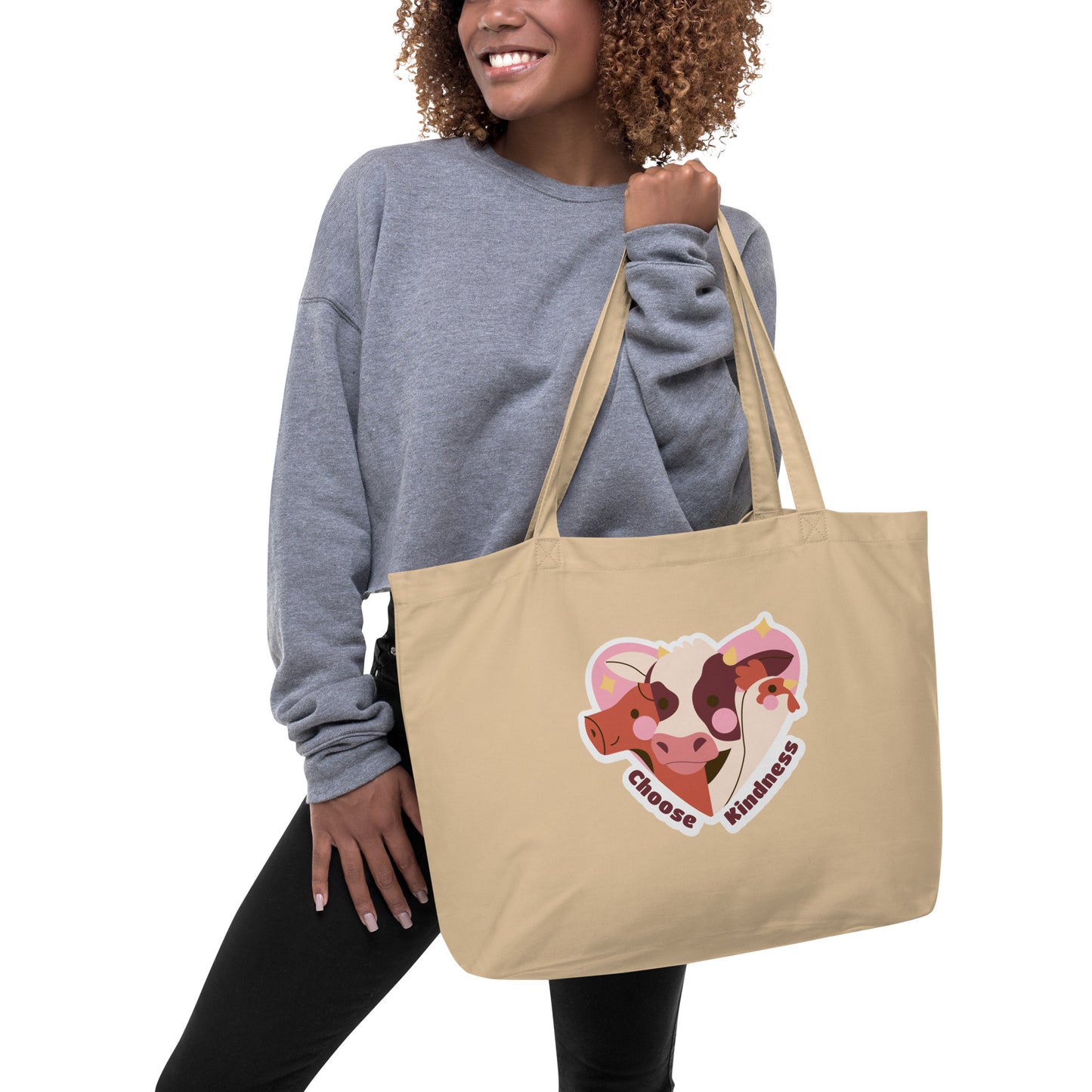 Choose Kindness - Large organic tote bag