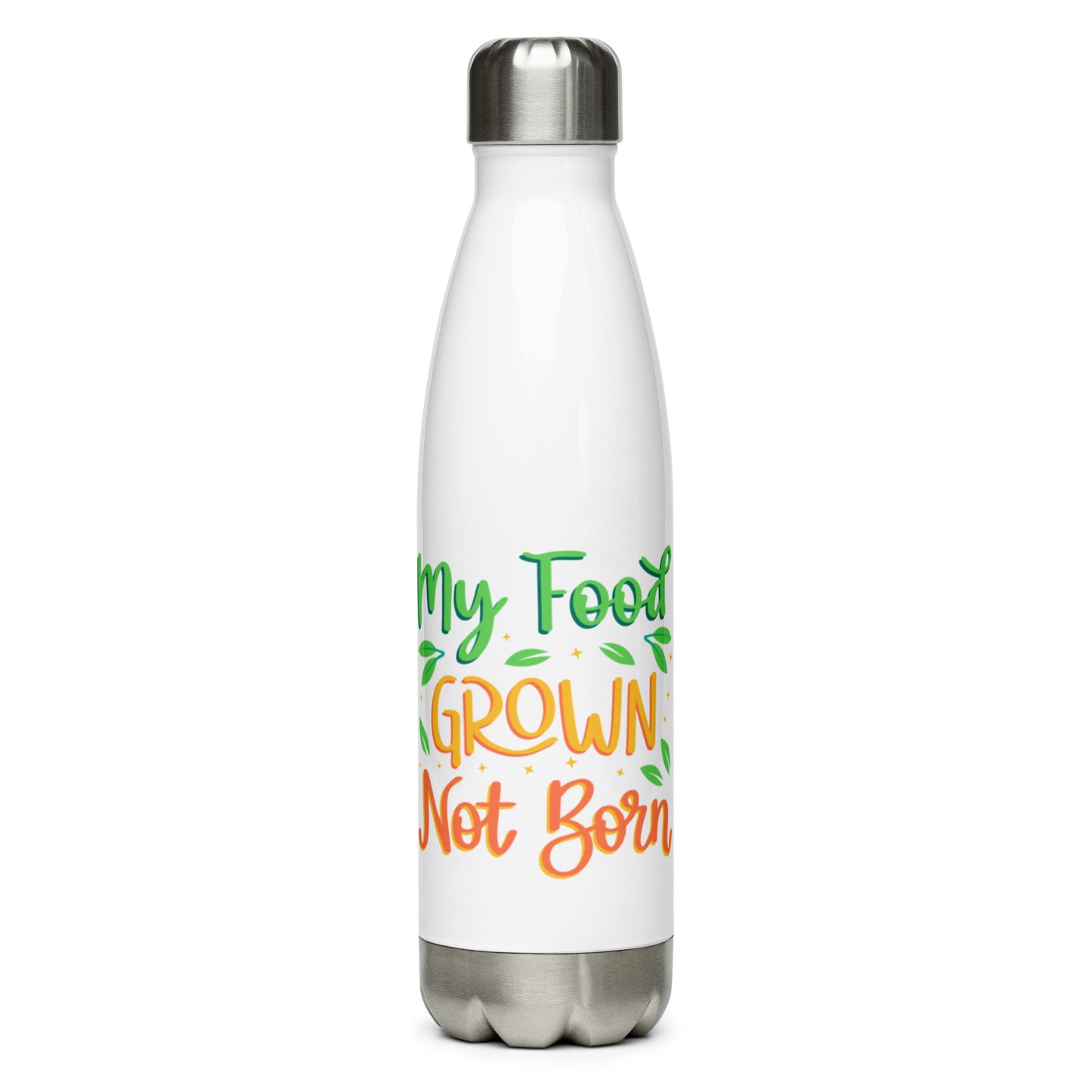 My Food Is Grown - Stainless Steel Water Bottle