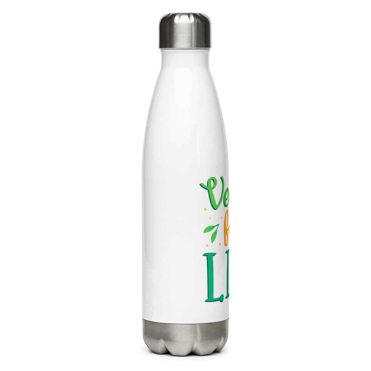 Vegan For Life - Stainless Steel Water Bottle