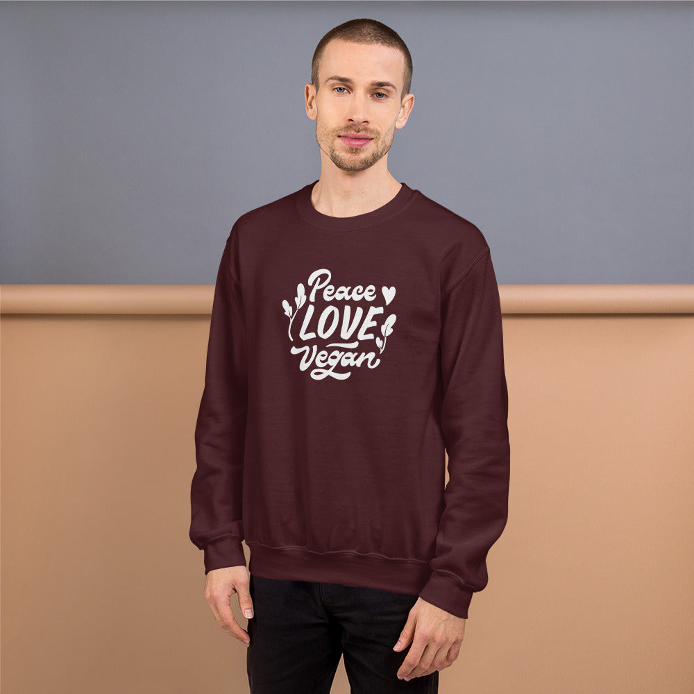 Peace Love Vegan - Sweatshirt