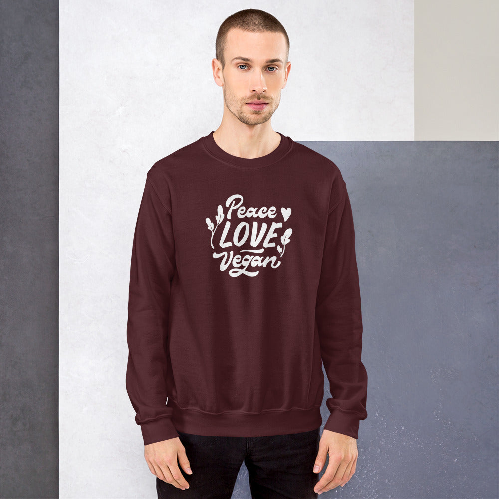 Peace Love Vegan - Sweatshirt