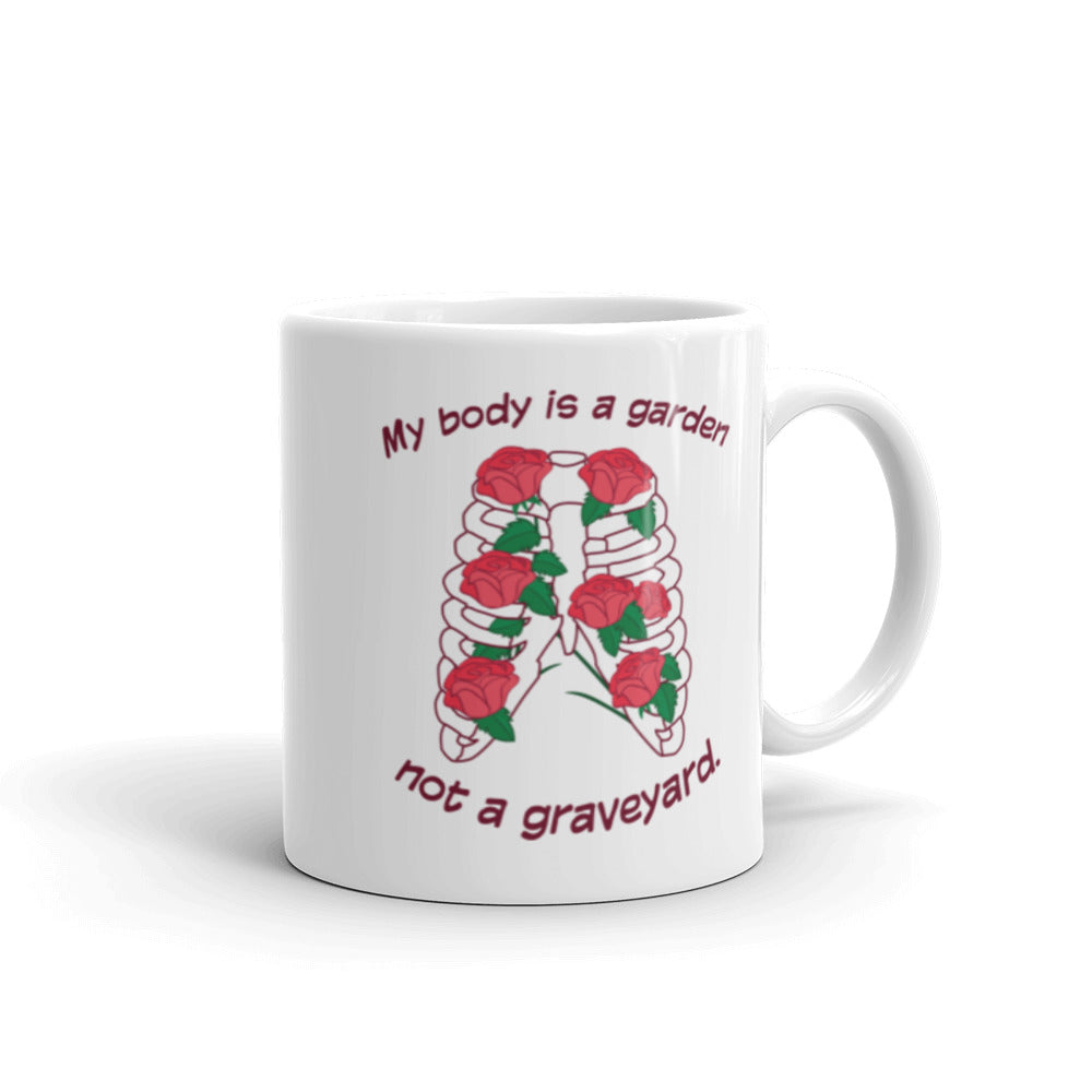 My Body Is A Garden - Vegan Coffee Mug