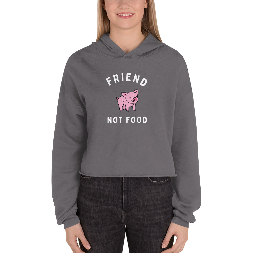 Friend Not Food - Crop Hoodie